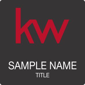 KW Logo Black Square Badge | NiceBadge